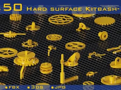 250 Hard surface-kitbash-Vol 01 3D model