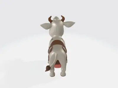 Cartoon cow 3D model