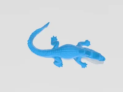 Realistic Alligator 3D Model toy crocodile Free 3D print model