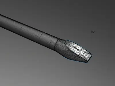 Simple Fat-blade Screwdriver Free 3D model