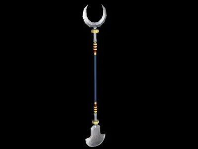 Diablo spear pack Low-poly 3D model