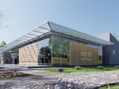 commercial building Low-poly 3D model