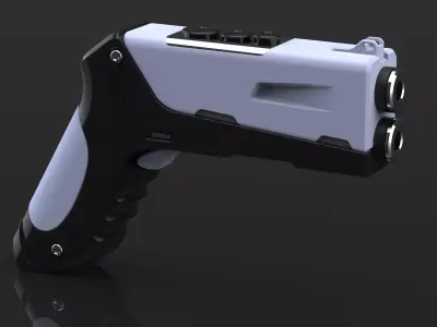 Sci-fi Futuristic Gun 3D Concept model 1 3D model
