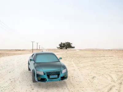 Automated three-dimensional garage 3D model