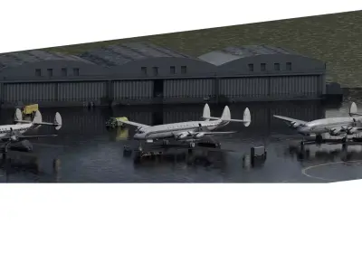 Constellation L-749 Constellation L-1049G and Starliner L-1649 3D model