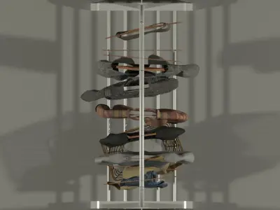 Set of clothes 3D model purchase