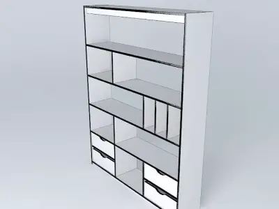 Pine furniture separation Free 3D model