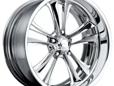 FOOSE Knuckle Wheel 17x7 Chrome 3D model