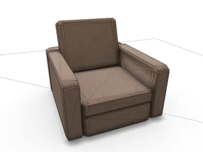 Seat SHC Quick Office LM Low-poly 3D model