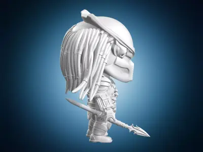 Chibi Predator 2 3D print model