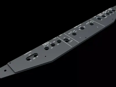 BOEING 737 OVERHEAD - LIGHTS PANEL 3D print model