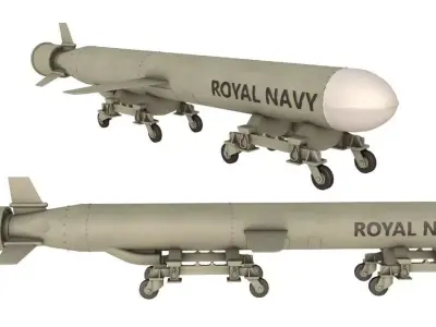 Royal Navy Missile 3D model