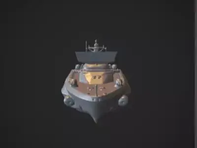 Sci-Fi Futuristic Warship - NEXUS-N5 Unit Omega  3D model