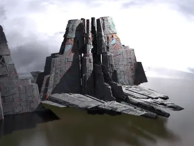 Stargate Pyramid 3 Designs 3D model