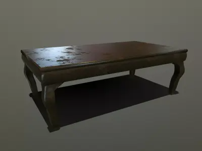 Table Free low-poly 3D model buy