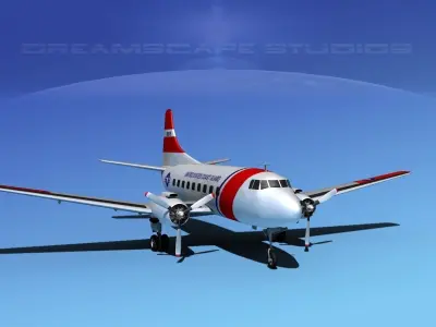 Martin 202 US Coast Guard 2 3D model