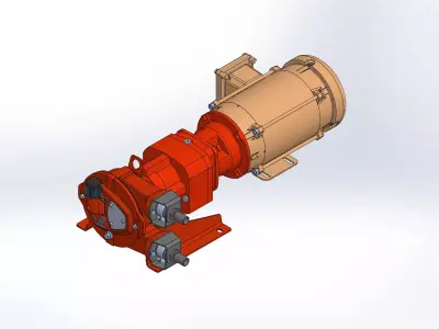 Bredel 10 SK372-1F-56C Pump - Watson Marlow Peristaltic Pump 3D model