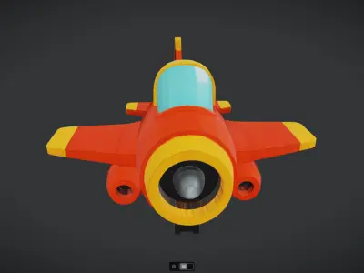Spacecraft Jet aircraft plane 3dmodel 4 3D model