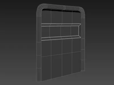 Truck Back Cab Plate 3 3D model