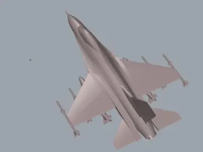 F-16 Fighting Falcon 3D print model
