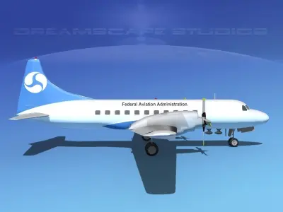 Convair CV-580 FAA 3D model