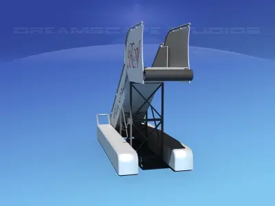 Airport Stairs Butler Aviation 3D model