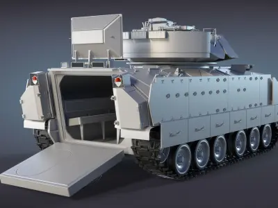 M2A2 Bradley High-Poly 3D model