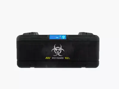 Loot box container Low-poly 3D model