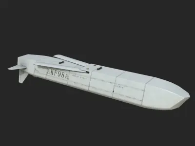 AKF-98A stand-off missile AKF98A Low-poly 3D model