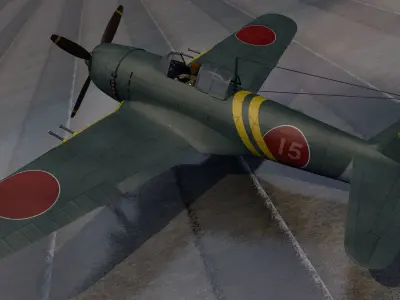 Kawanishi N1K2-J Shiden Kai - George 3D model