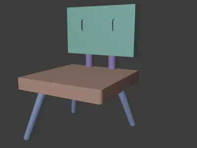 Shouta Chair Suzume No Tojimari With Movement Animation Low-poly 3D model