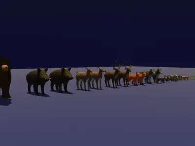 LowPoly Animal Pack Low-poly 3D model