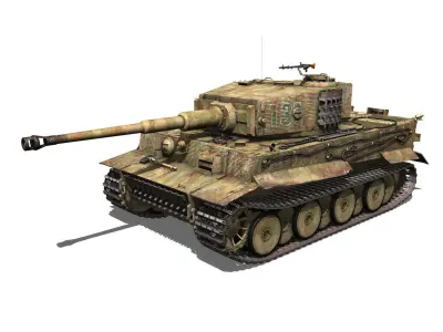 Panzer VI - Tiger - 131 - Mid Production 3D model
