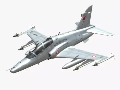BAE Hawk 129 Royal Bahraini Air Force Low-poly 3D model