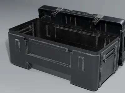 Sci-Fi Industrial Military Crates  3D model