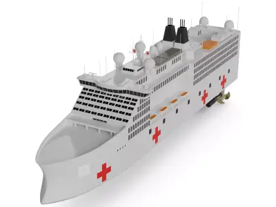 Hospital Ship 3D model