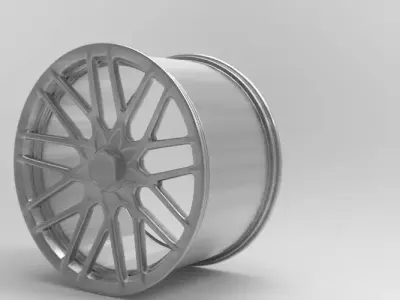 RIM 3D model RSE 19x10 SILVER A2 1000 3D model