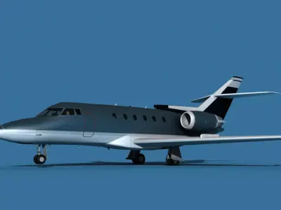 Hawker Siddley 800SR V13 3D model