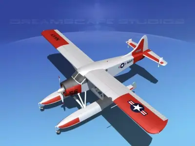 Dehavilland DHC-2 US Navy 3D model