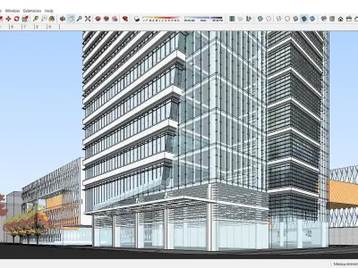 Sketchup Office building J8 3D model