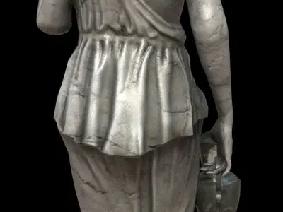 Victorian Statue - PBR - Textured Low-poly 3D model