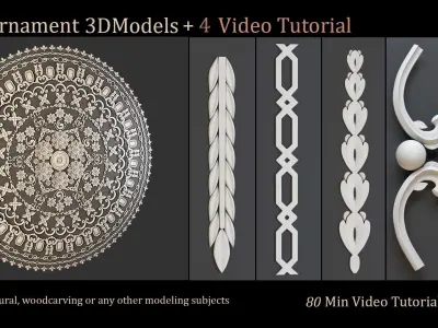 50 Ornament 3D Models Free 3D model