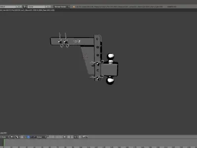 Bullet Proof Hitch 3D model