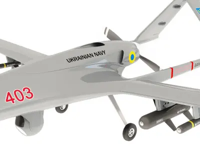 Bairaktar TB2 3D model