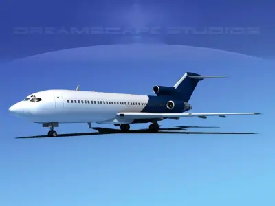 Boeing 727-100 Corporate Jet 2 3D model