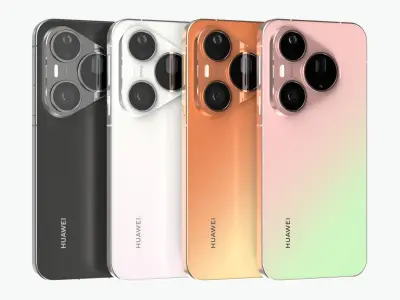 Huawei Pura 90 Pro All Colors 3D model