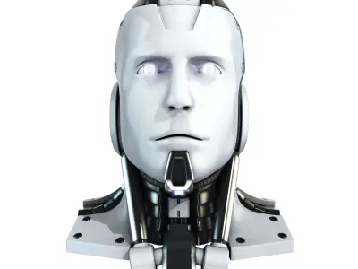 Head cyborg 3d model 3D model