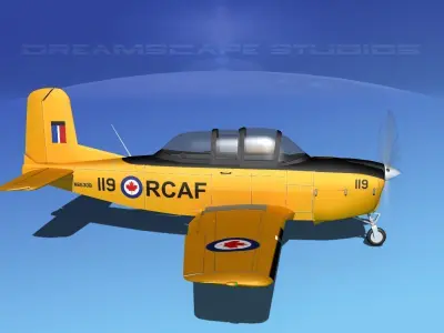 Beechcraft T-34 Mentor Canada 3D model