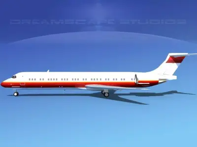 McDonnell Douglas MD-87 Corporate 12 3D model