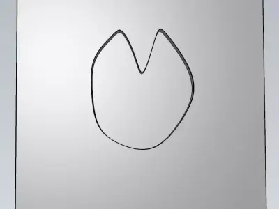 MakeIT Horse Feet Print Mold With Top Frame 3D model